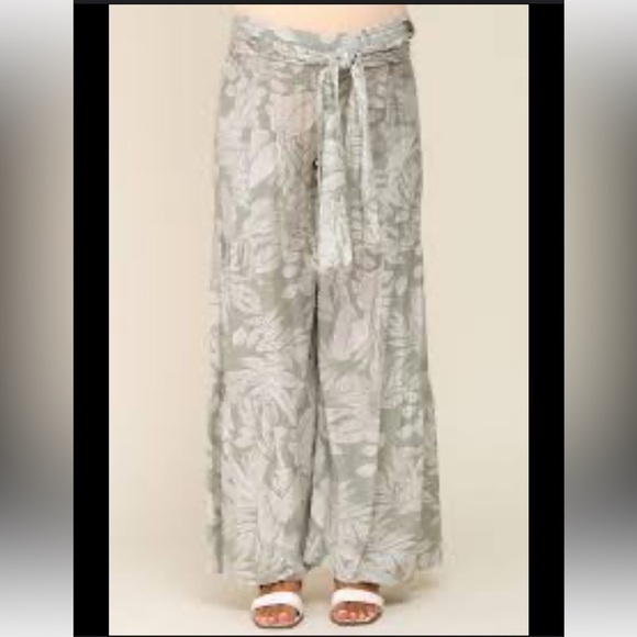 Floral wide leg pants 10 - Picture 4 of 8